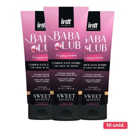 Kit com 10 Babalub Lubrificante Beijável