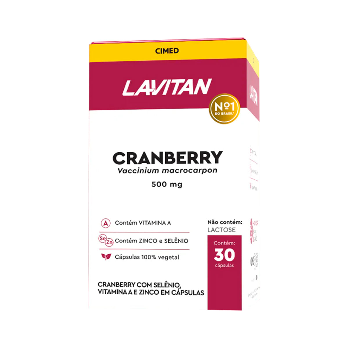 Lavitan Suplemento Vitamínico Alimentar Cranberry com 30 Cápsulas Cimed