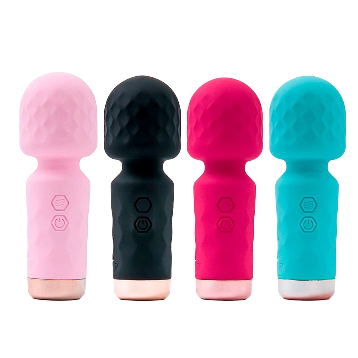 Kit com 4 Hero Mini Varinha Mágica com 10 Modos de Vibração