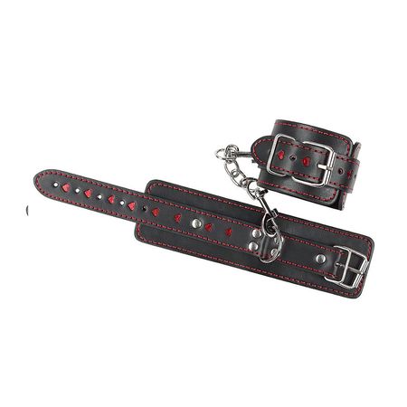 Algemas com Corrente Fivelas e Corações Bondage e BDSM Vip Mix