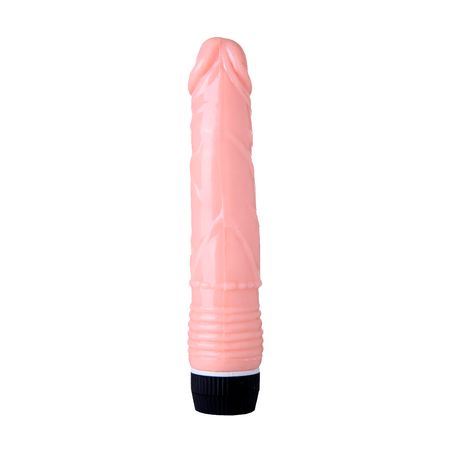Pênis Realístico com Glande Saliente 20x4 cm com Vibrador Multivelocidade