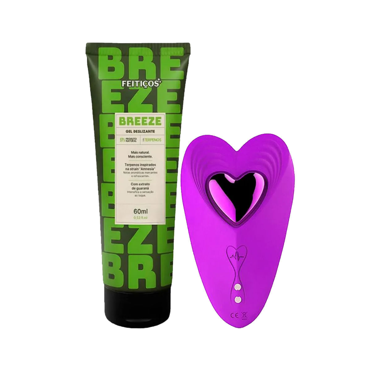 Duplinha com Breeze Gel Deslizante e Vibrador de Calcinha
