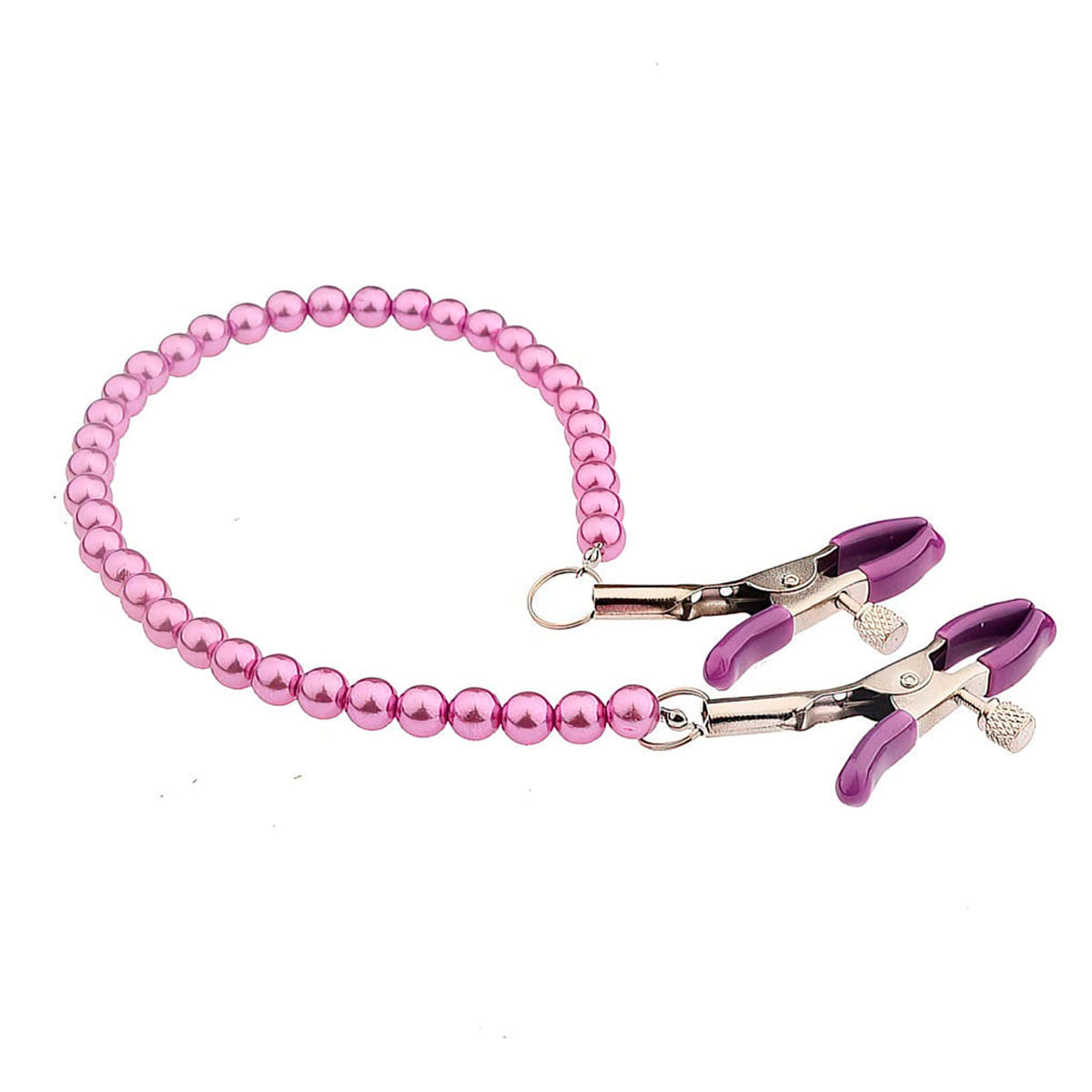 Grampos para Seios com Corrente de Pérolas Bondage e BDSM Vip Mix