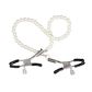 Grampos para Seios com Corrente de Pérolas Bondage e BDSM Vip Mix