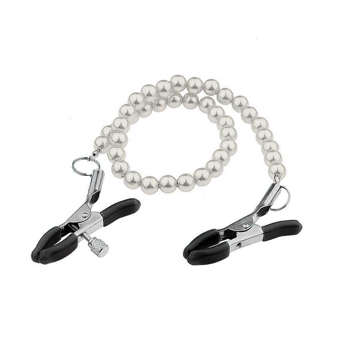 Grampos para Seios com Corrente de Pérolas Bondage e BDSM Vip Mix