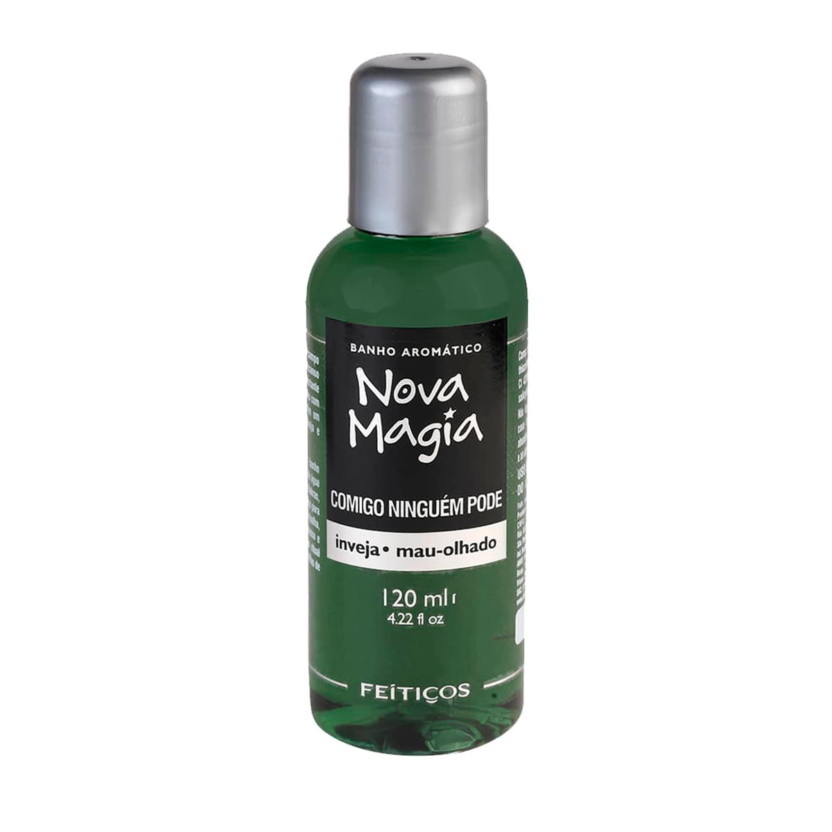 Nova Magia Banho Aromático Inveja e Mau-Olhado Comigo Ninguém Pode 120ml Feitiços Aromáticos