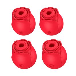 Kit com 4 Rosa Estimuladora de Clitóris com 10 Modos de Pulsação