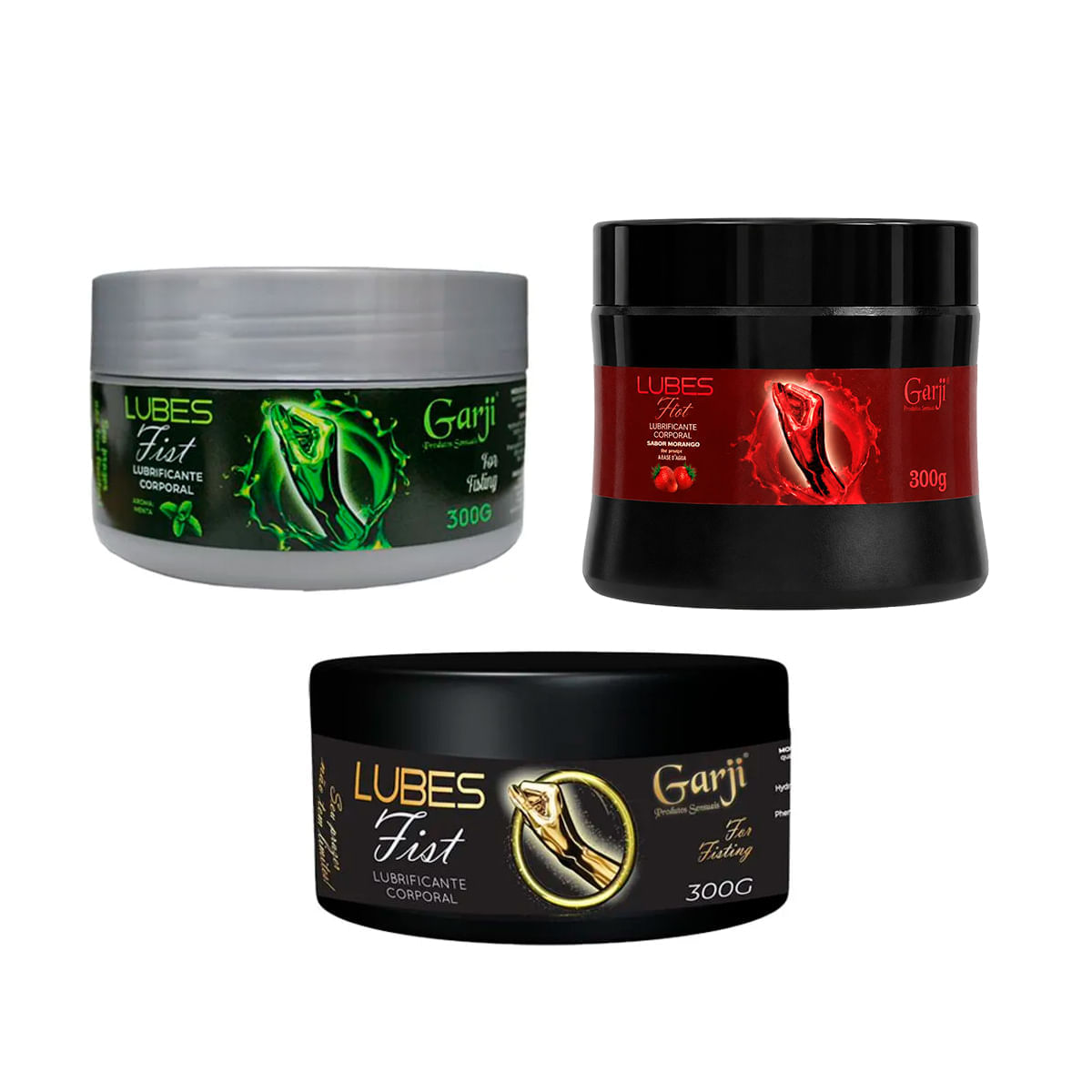 Lubes Fist Lubrificante Corporal Extra Deslizante 300g Garji