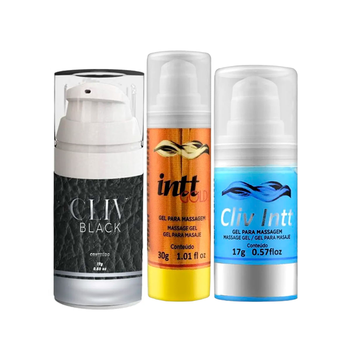 Kit Linha Anal Intt com Cliv Intt Tradicional Black e Gold
