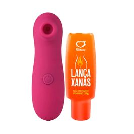Duplinha com Woman Suction Estimulador de Clitóris e Lança Xanas Gel Excitante Feminino