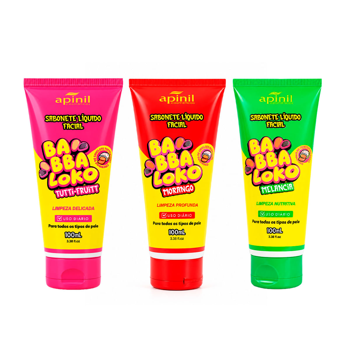 Sabonete Líquido Facial Babbaloko 100ml Apinil Cosméticos