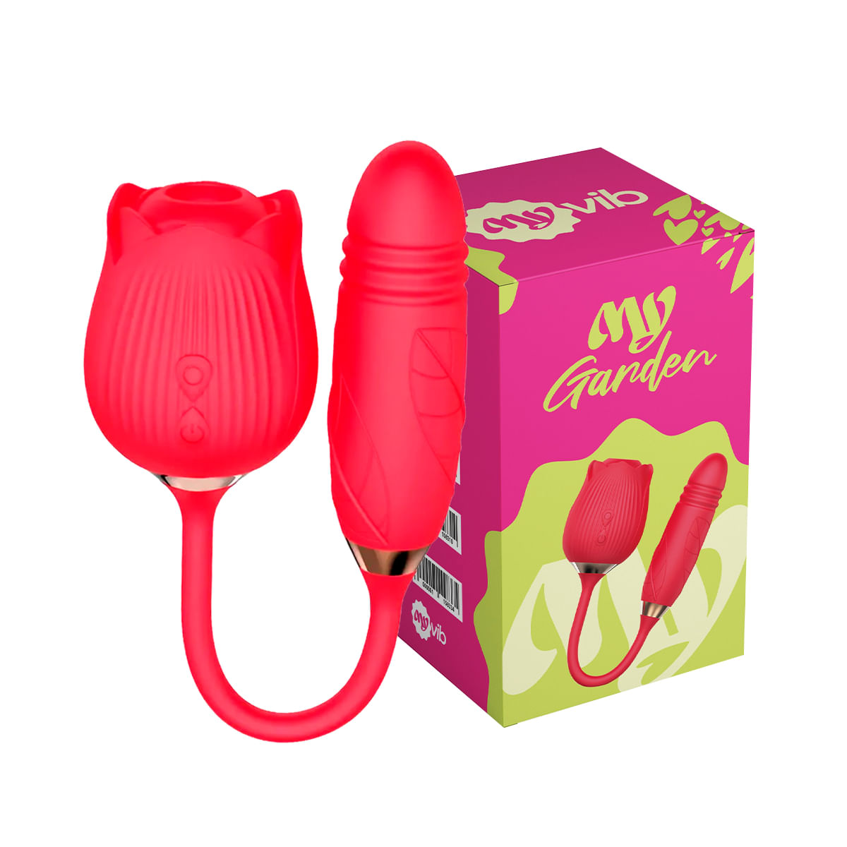 MyGarden Vibrador Formato de Rosa com com Vai e Vem e Pulsação MyVib