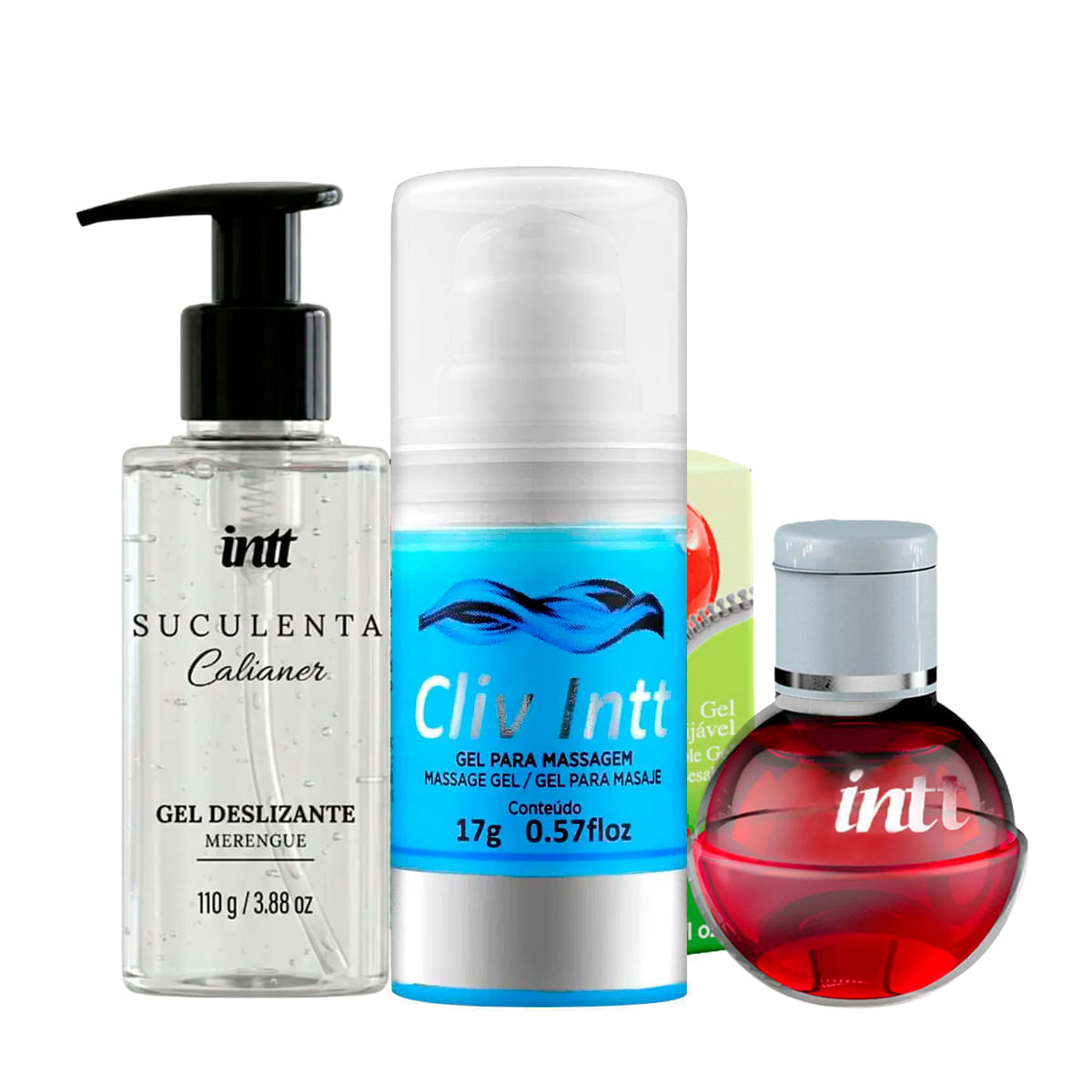 Kit com Cliv Intt Suculenta Gel e Fruit Sexy Maçã do Amor