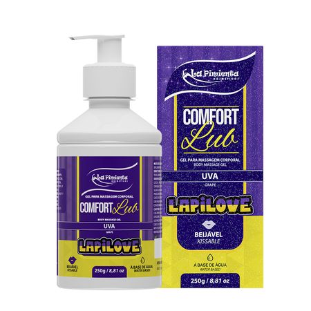 Comfort Lub LapiLove Lubrificante Corporal Beijável 250g La Pimienta