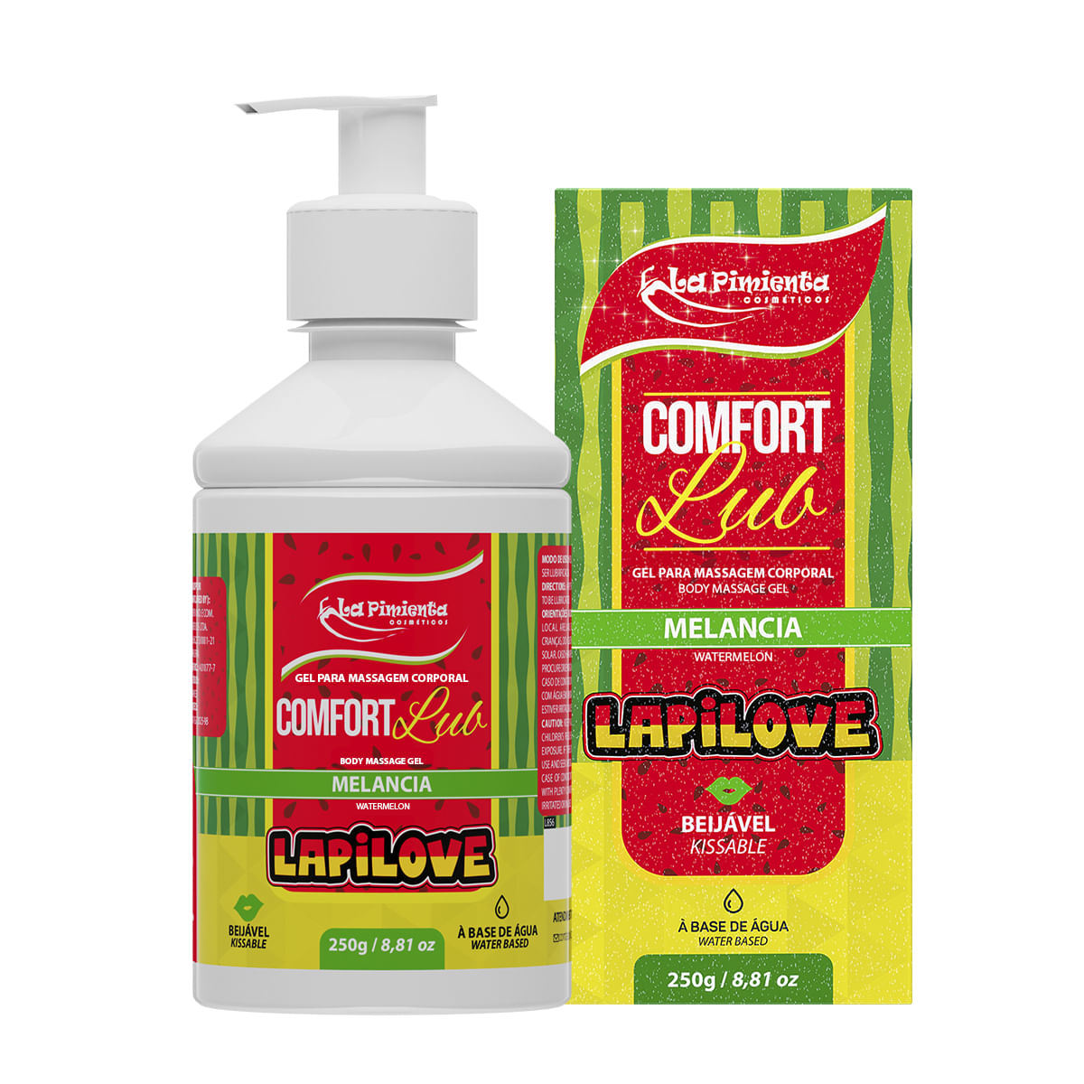 Comfort Lub LapiLove Lubrificante Corporal Beijável 250g La Pimienta