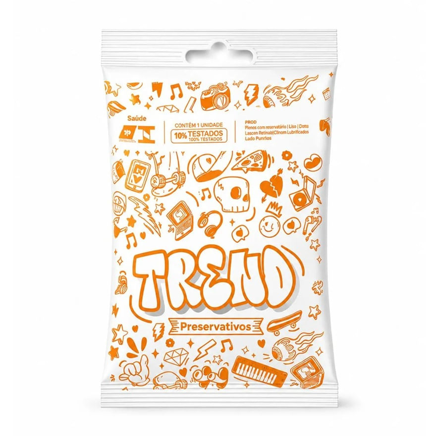 Preservativo Trend Lubrificado com 3 Unidades Rilex