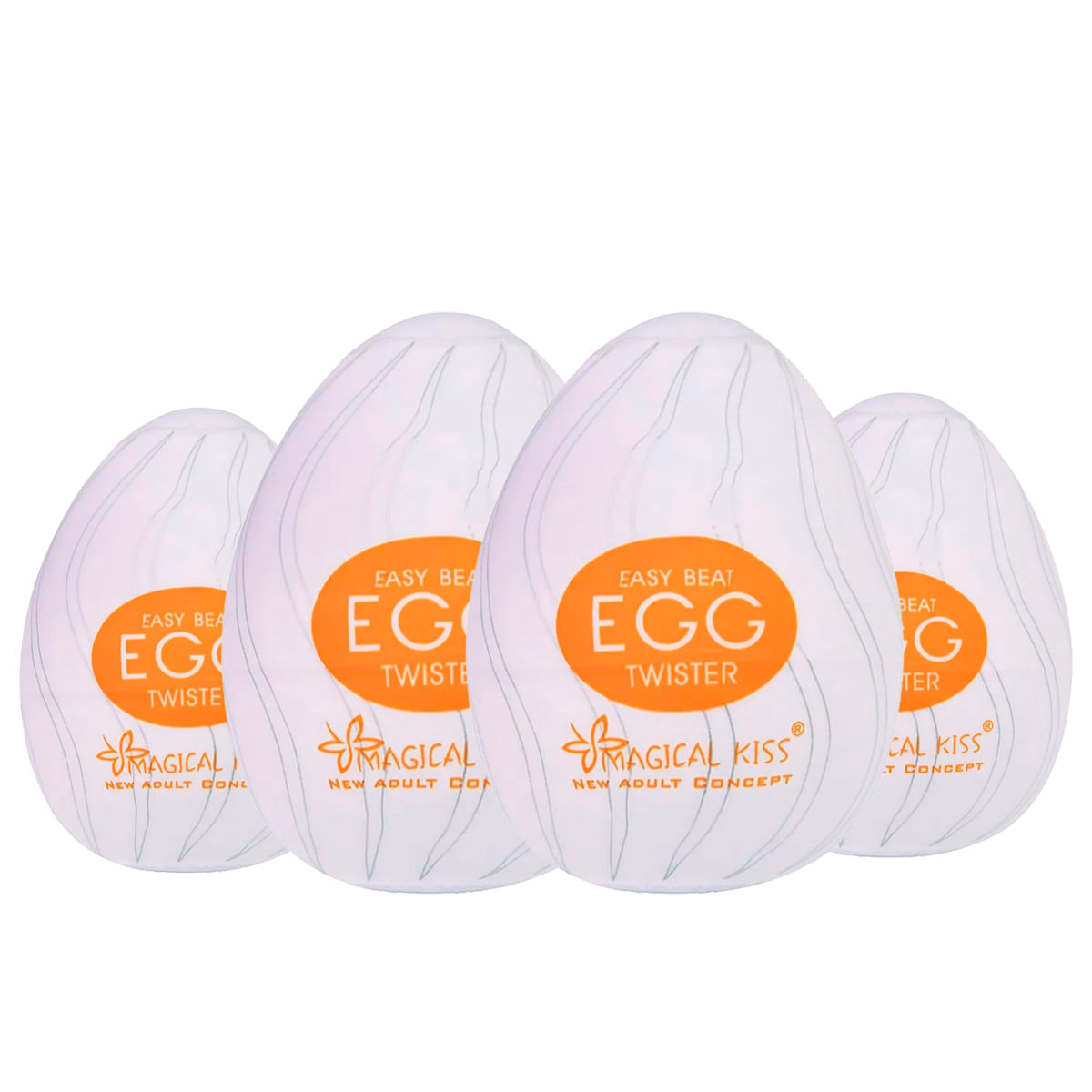 Kit com 4 Egg Twister Masturbador Masculino
