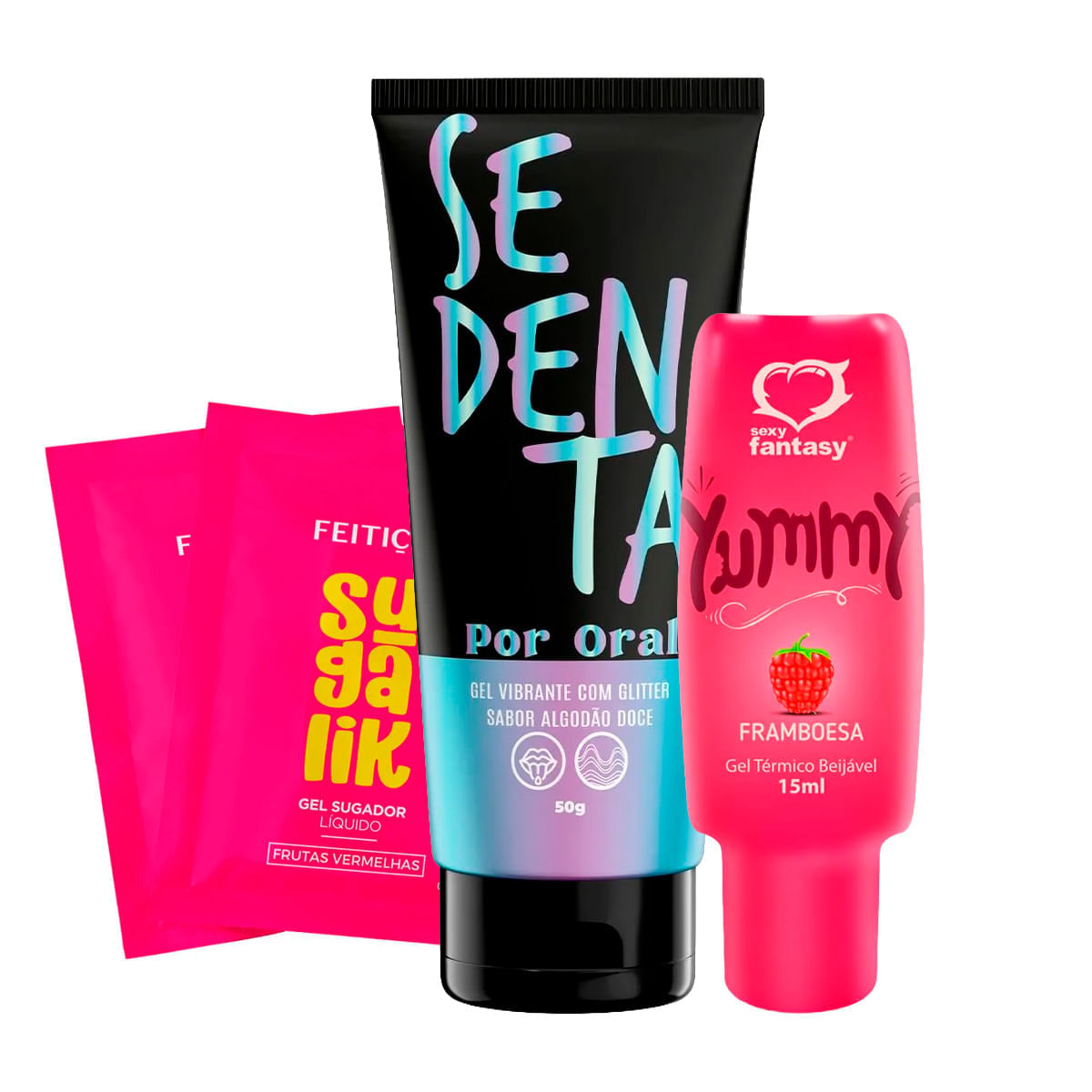 Kit com Yummy Sachê Sugalik e Sedenta Por Oral 50g