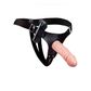Kit Cinta com Prótese e Vibro 15 x 4cm Pau Brasil