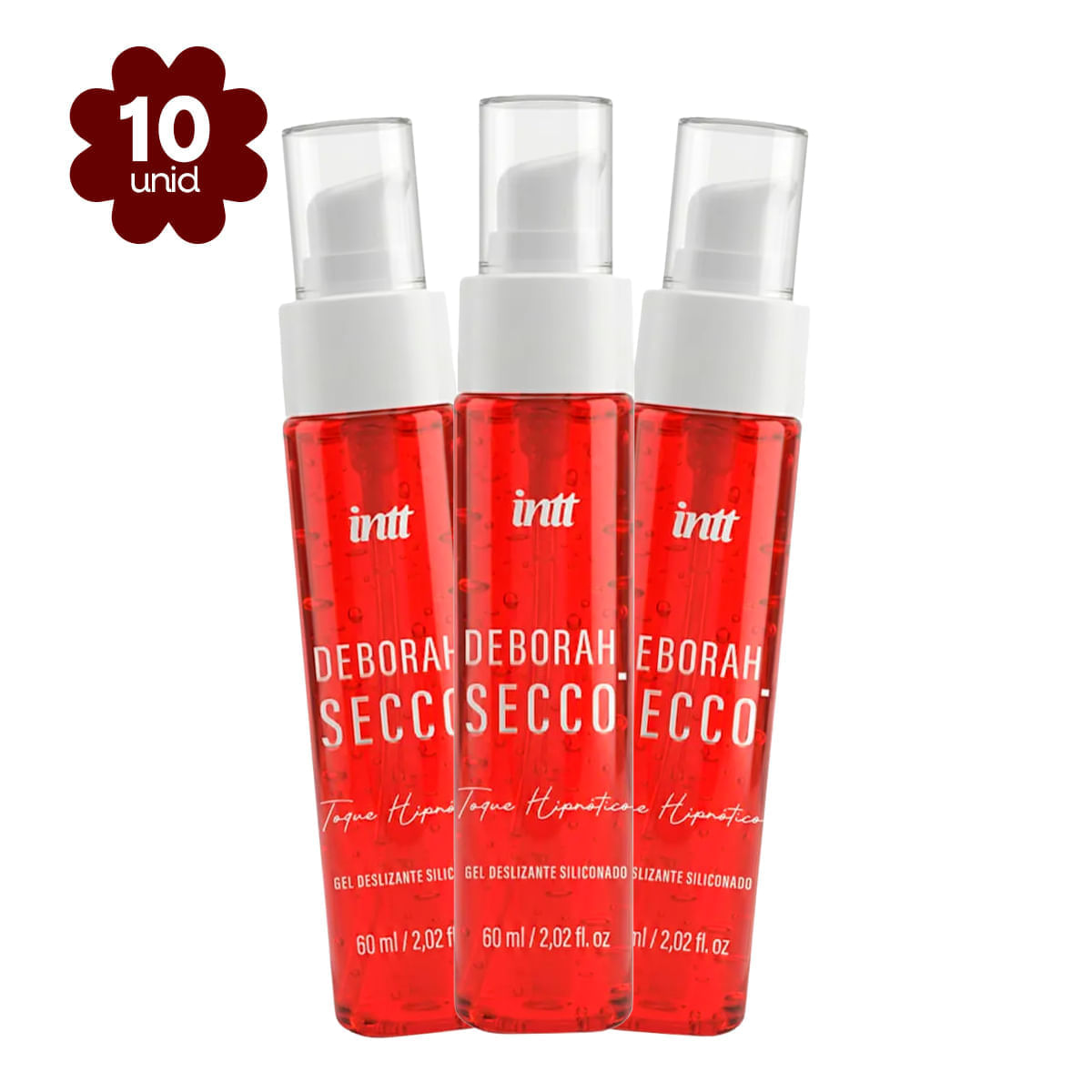 Kit com 10 Toque Hipnótico Gel Deslizante Siliconado Linha Deborah Secco