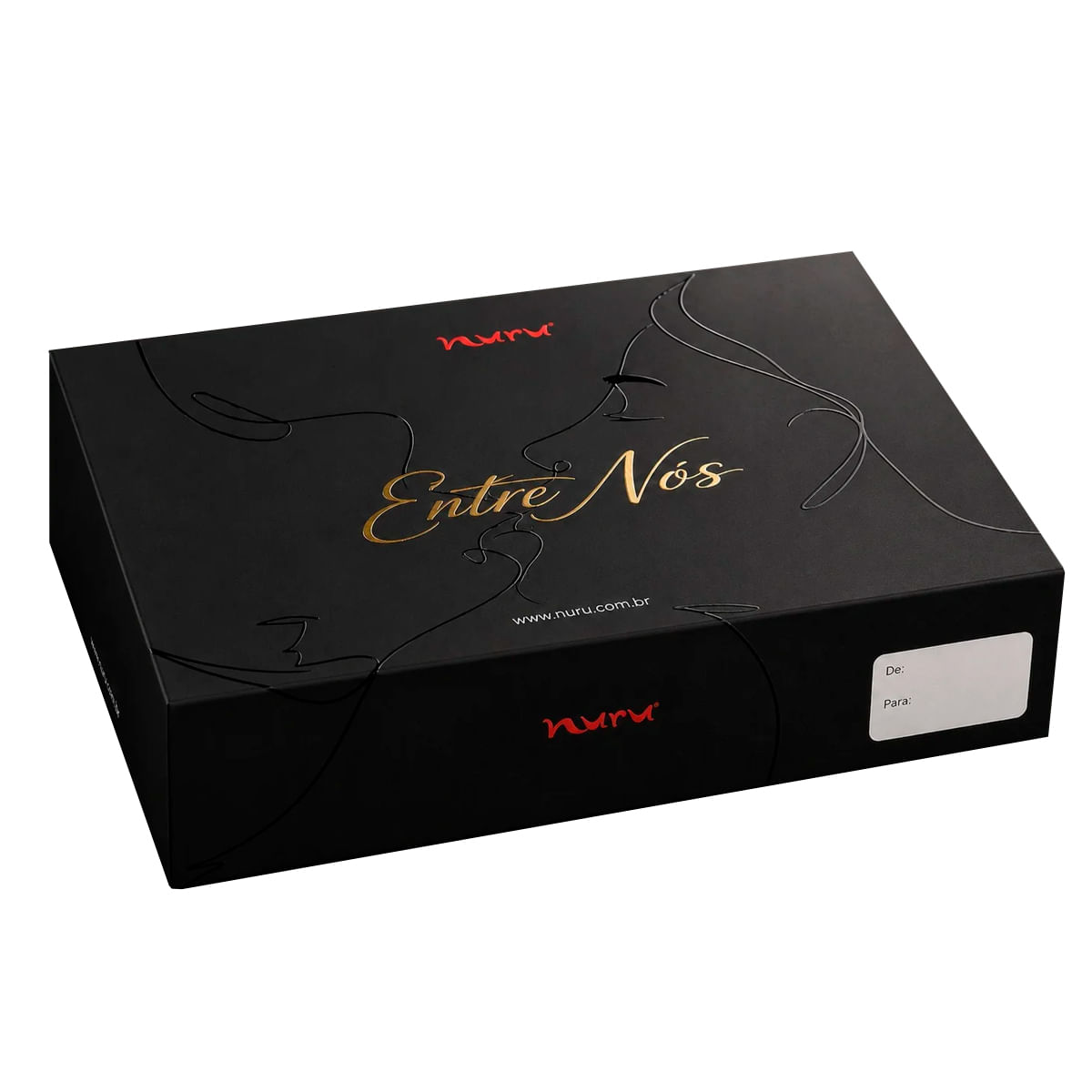 Kit Entre Nós para Massagem Íntima com Gel Premium Vela Aromática e Lençol Nuru