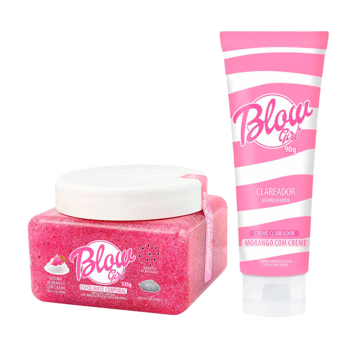 Duplinha com Blow Girl Esfoliante Corporal e Blow Girl Creme Clareador para Virilha e Axilas