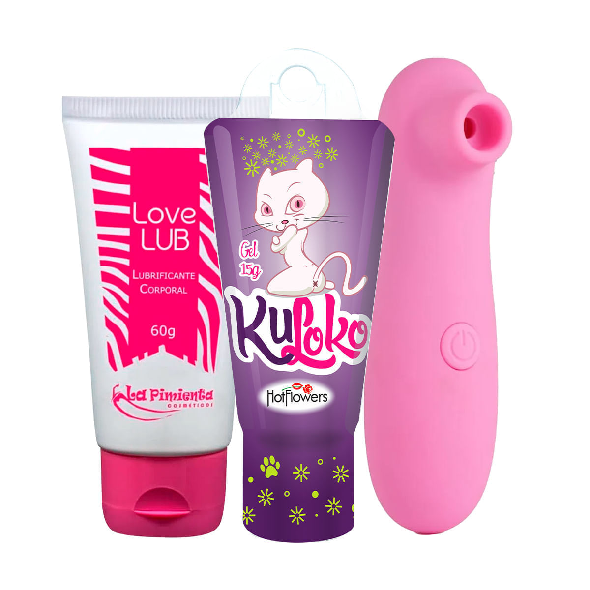 Kit com Woman Suction Estimulador de Clitóris Kuloko e Love Lub Neutro