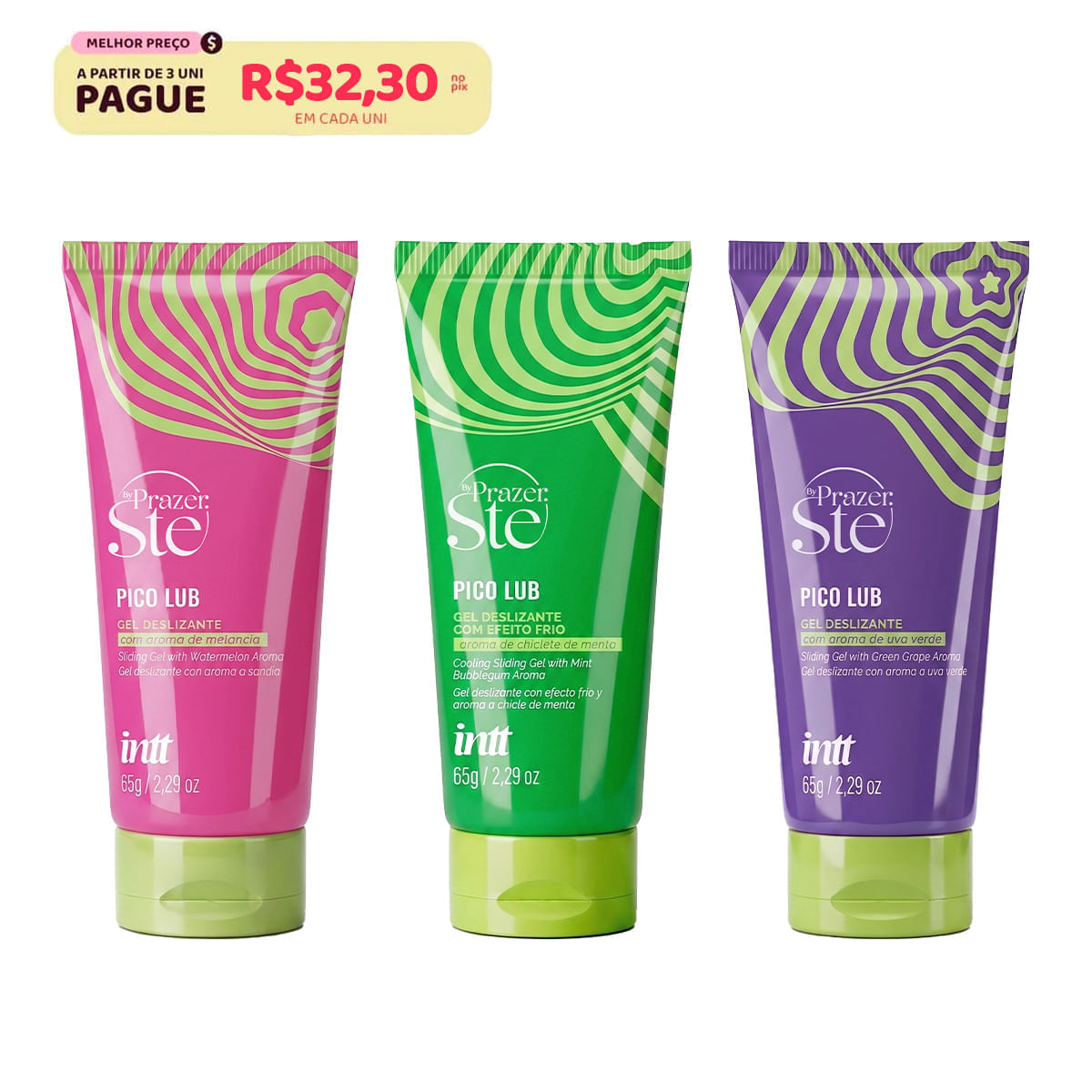 Pico Lub By Ste Prazer Gel Deslizante Beijável 65g INTT