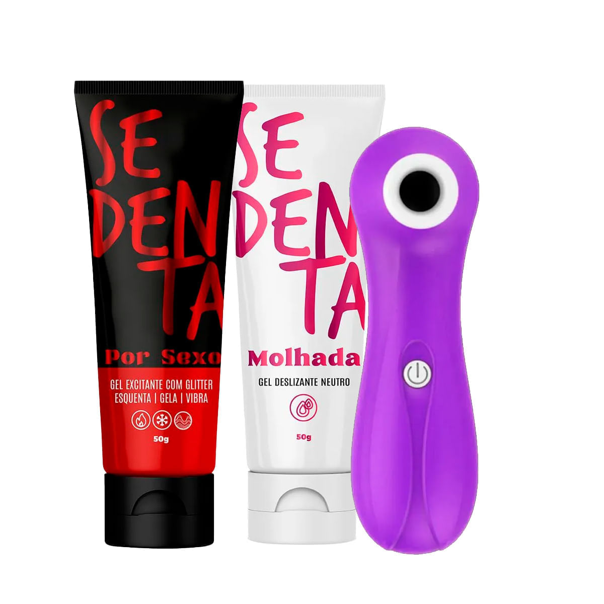 Kit com Youvibe Estimulador Feminino Sedenta Molhada Gel Deslizante Neutro e Sedenta Por Sexo
