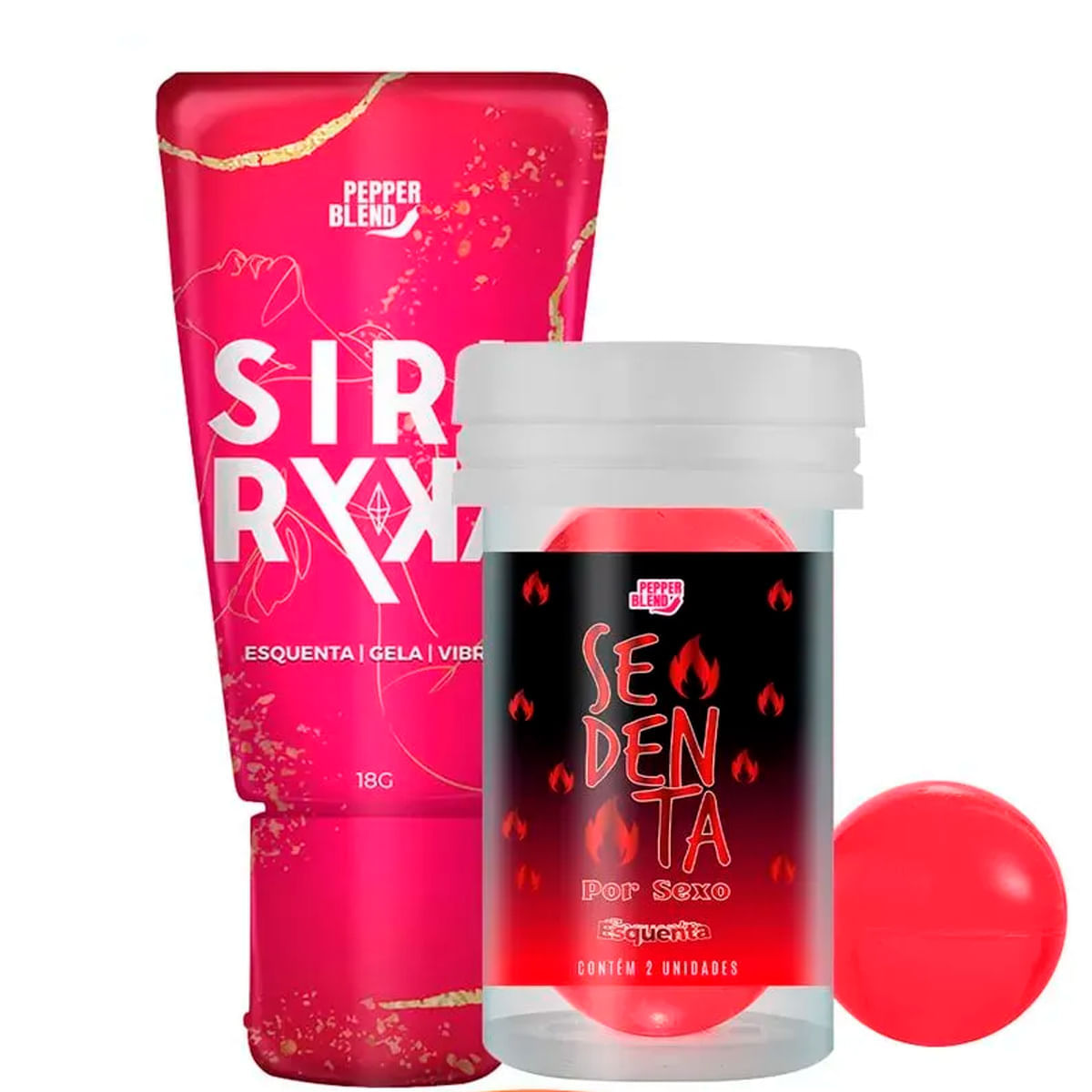 Kit com Siri Ryka e Pepper Ball Sedenta Por Sexo
