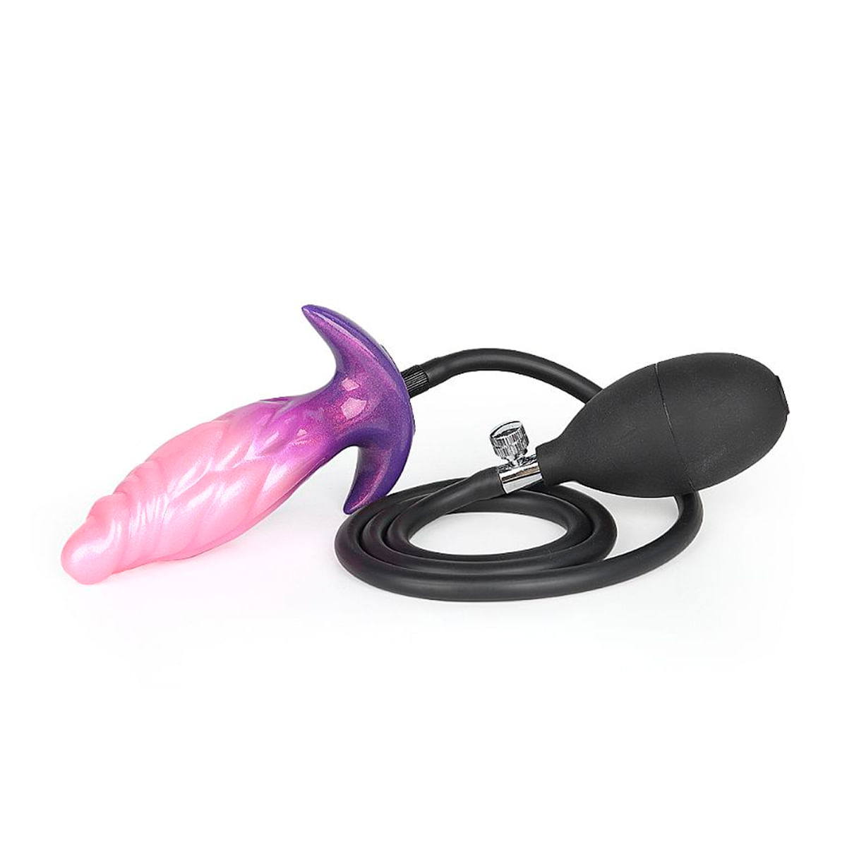 Plug Anal de Silicone Inflável com Texturas 13x4.0 Sexy Import