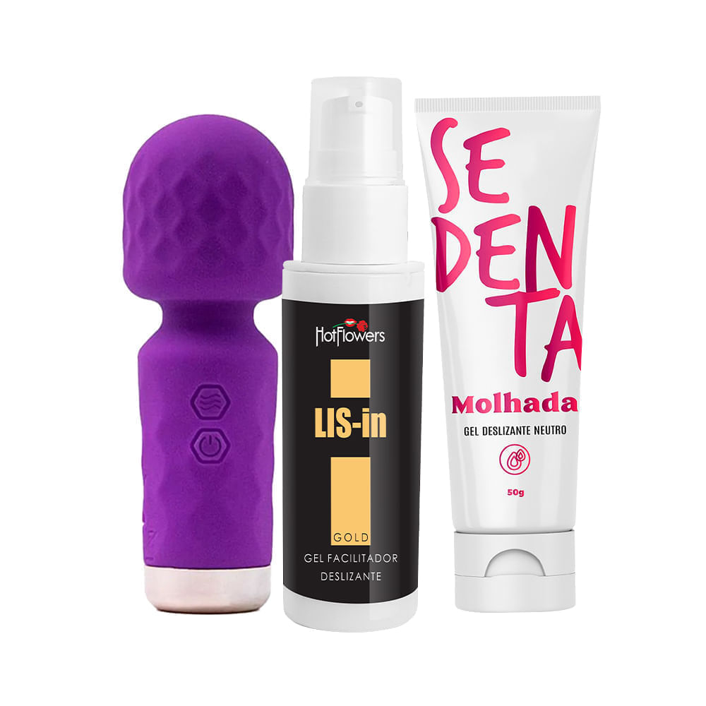 Kit com Hero Mini Varinha Mágica Sedenta Molhada e LIS-In