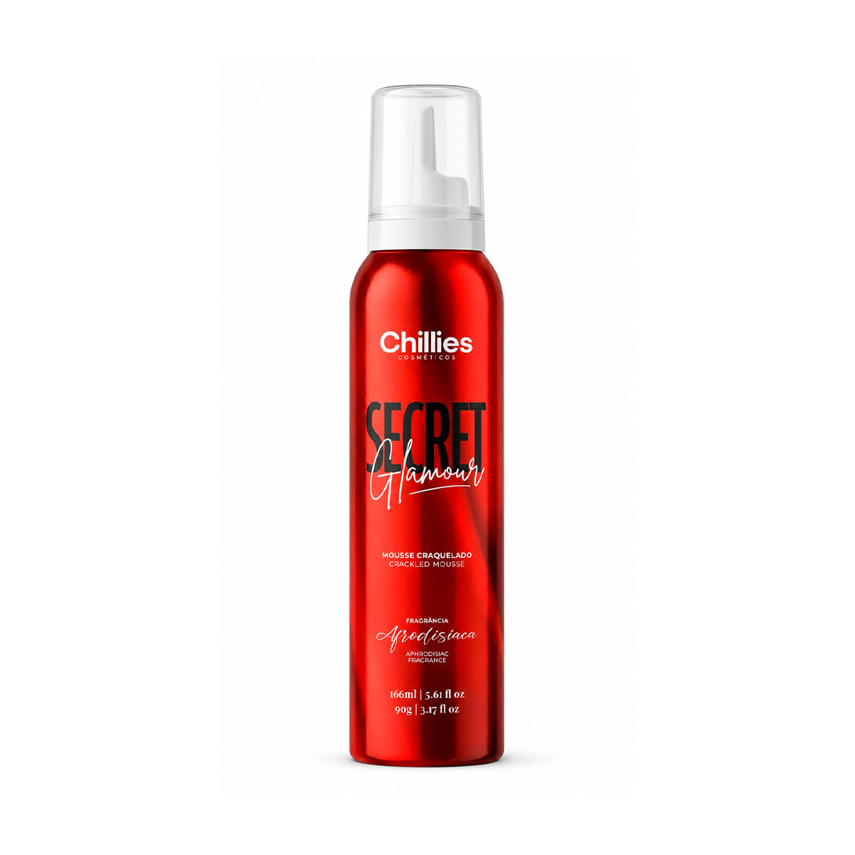 Mousse Craquelado Secret Glamour Hidratante Corporal 166ml Chillies