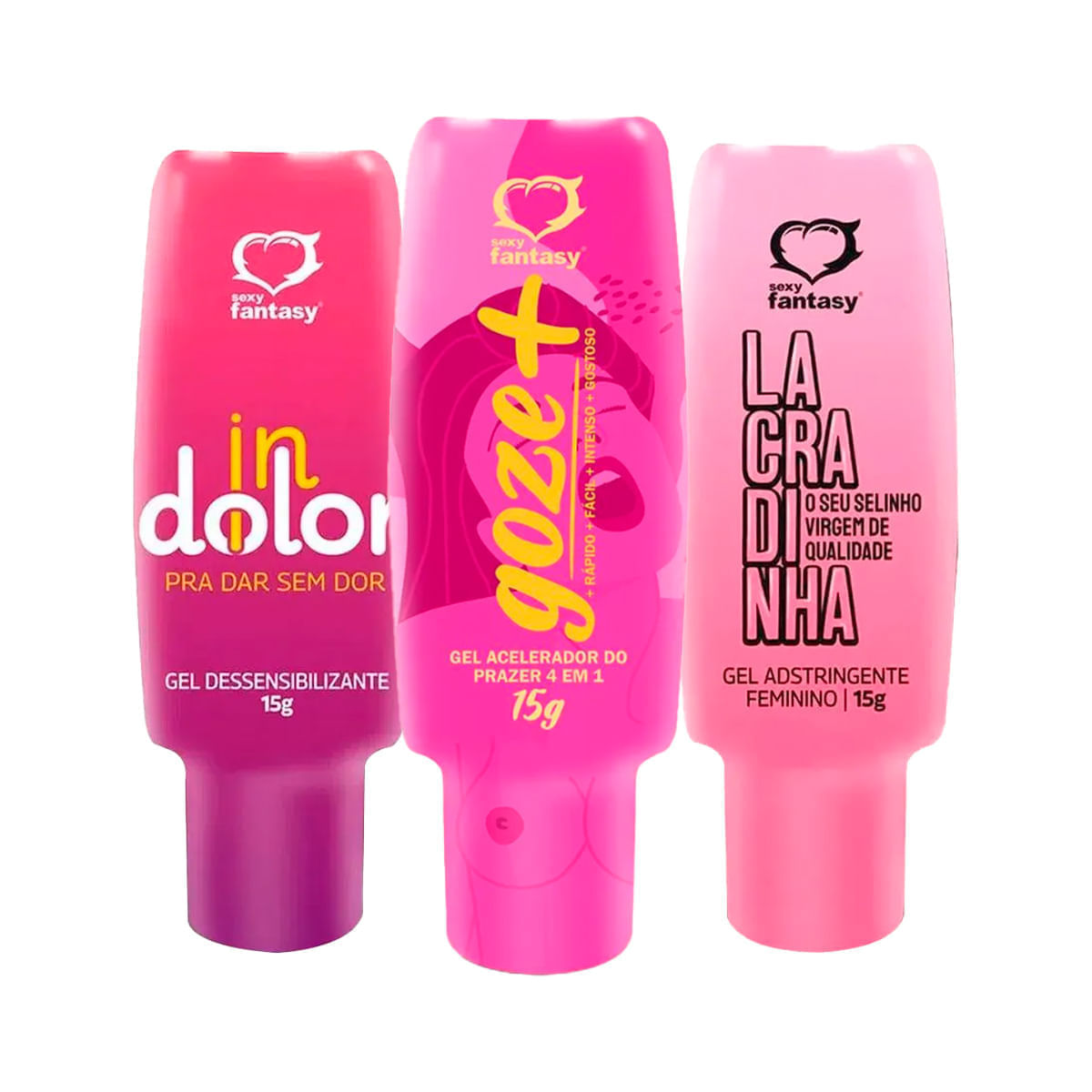 Kit com InDolor Dessensibilizante Goze + Acelerador e Lacradinha Adstringente