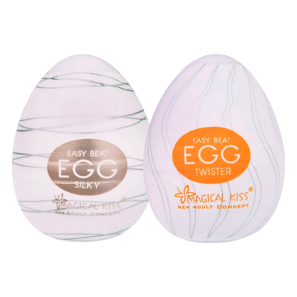 Duplinha com Egg Silky e Egg Twister Masturbador Masculino