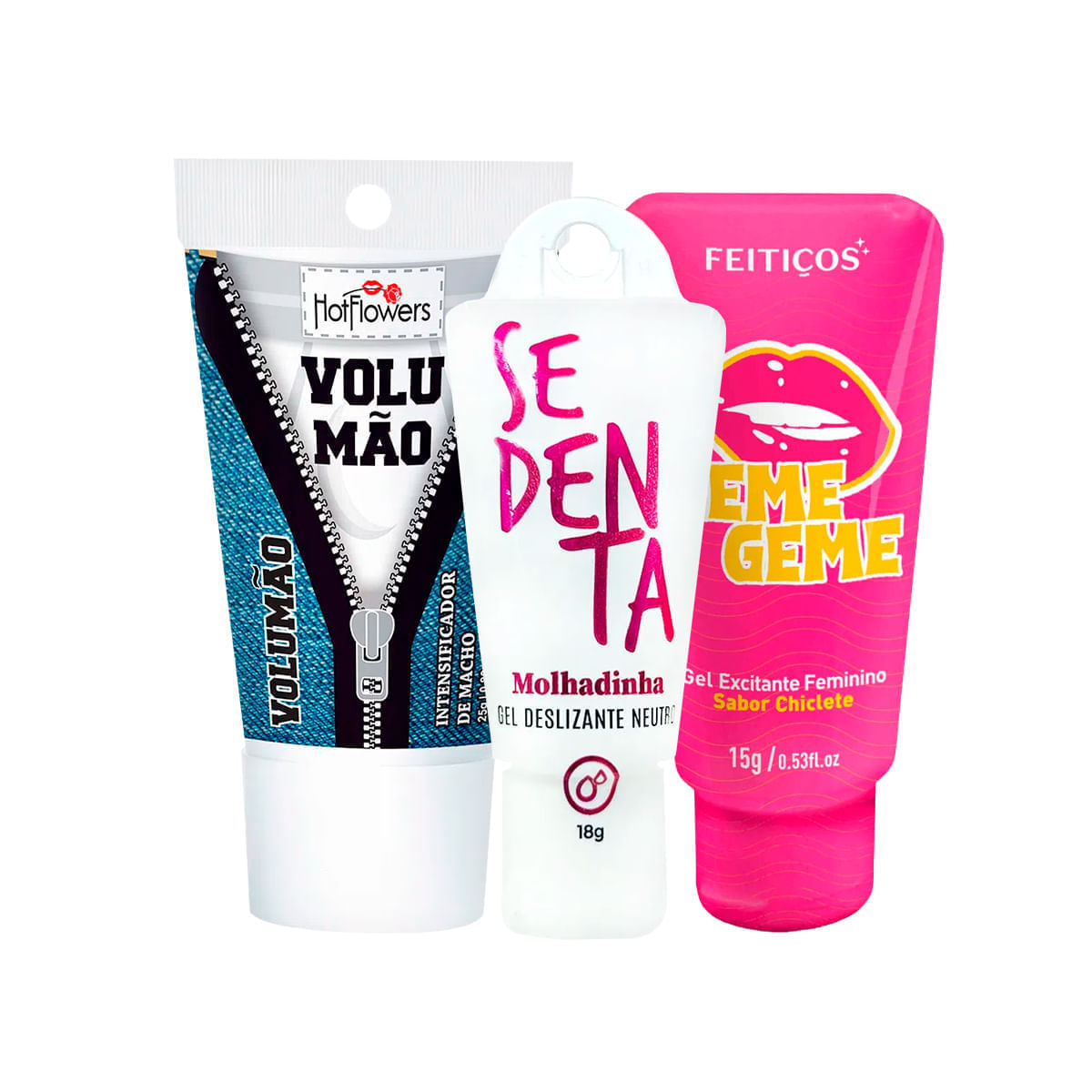 Kit com Volumão Sedenta Molhadinha e Geme Geme