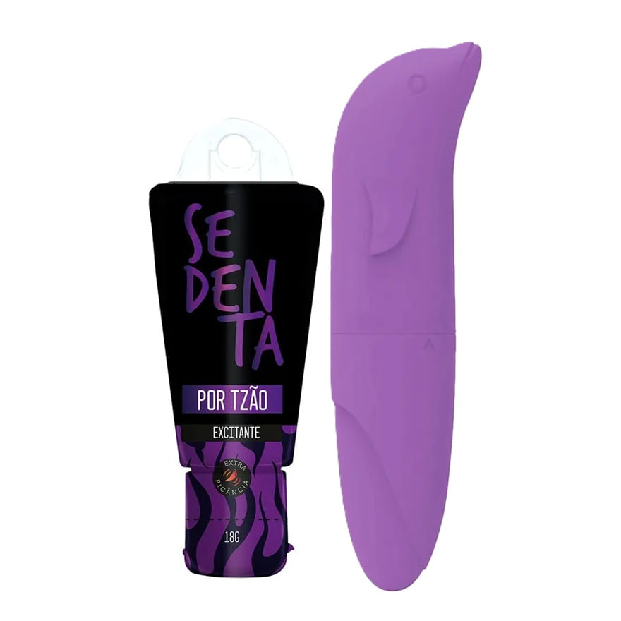 Duplinha com Vibrador Ponto G com Formato Golfinho e Sedenta por Tesão Excitante
