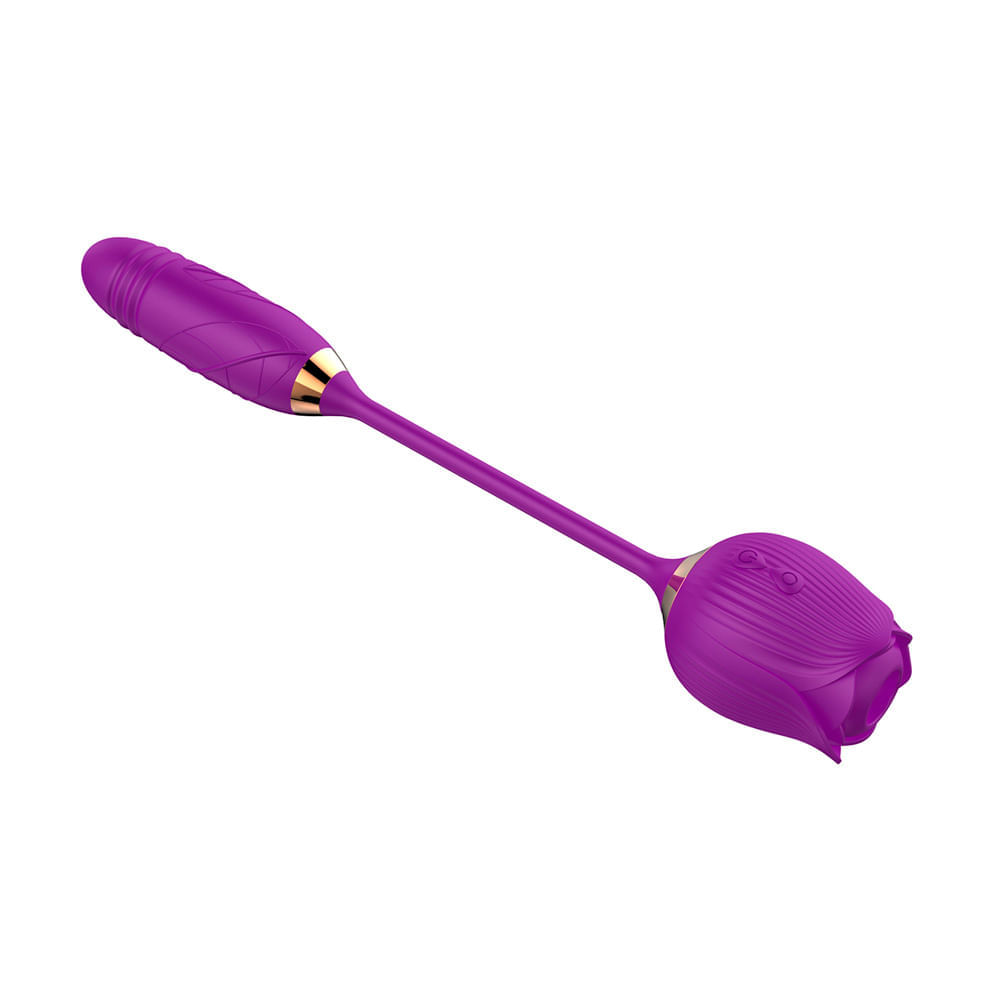 Vibrador Duplo com 10 Modos de Vibração, Pulsação e Vai e Vem Vip Mix