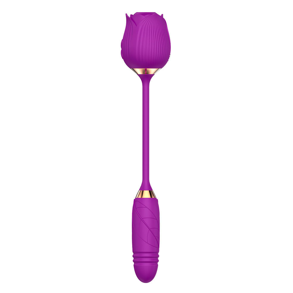 Vibrador Duplo com 10 Modos de Vibração, Pulsação e Vai e Vem Vip Mix