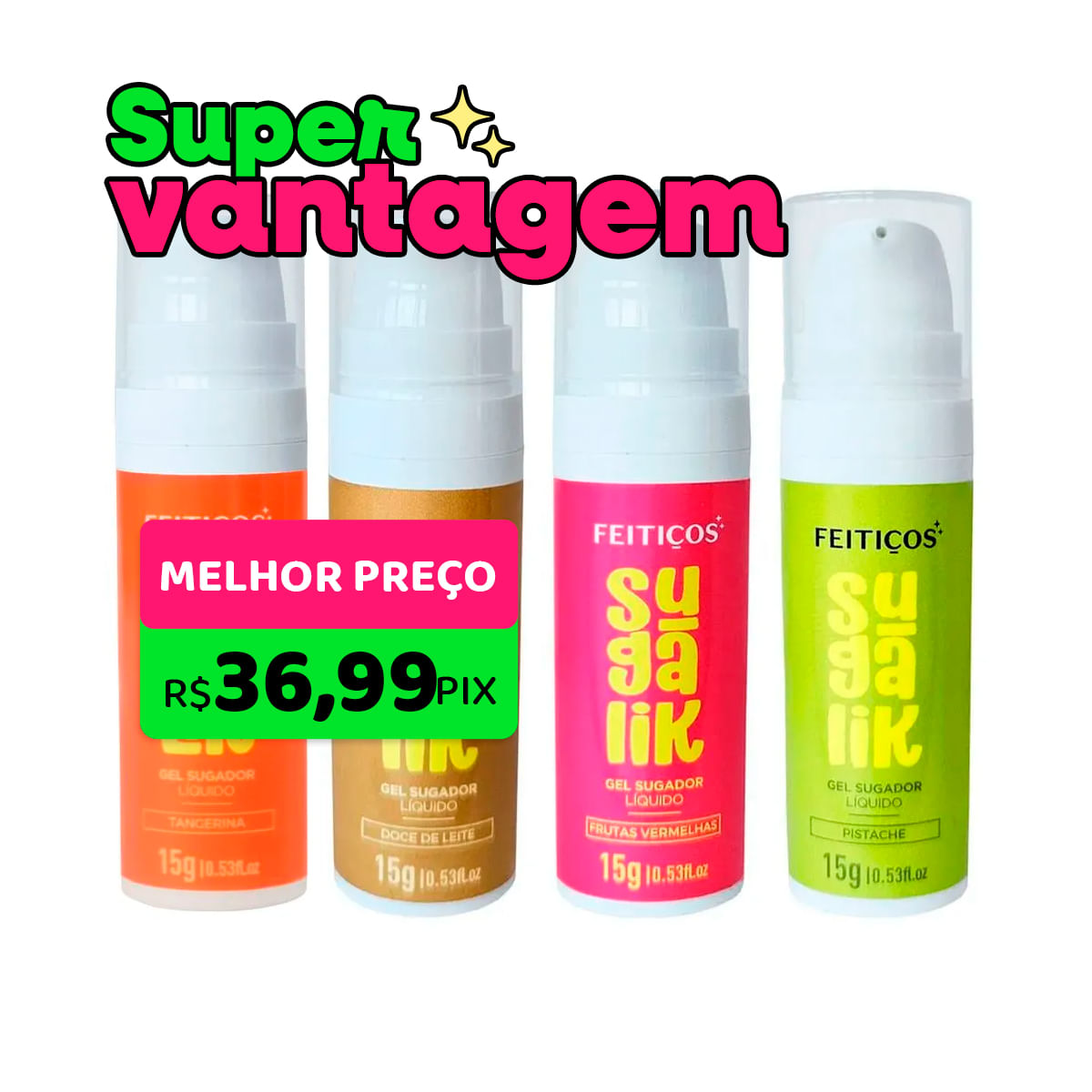 Sugalik Sugador Líquido Comestível com Extrato de Jambu 15g Feitiços Aromáticos