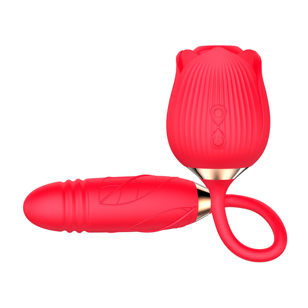 Vibrador Duplo com 10 Modos de Vibração, Pulsação e Vai e Vem Vip Mix