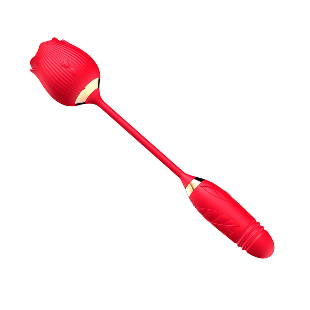 Vibrador Duplo com 10 Modos de Vibração, Pulsação e Vai e Vem Vip Mix