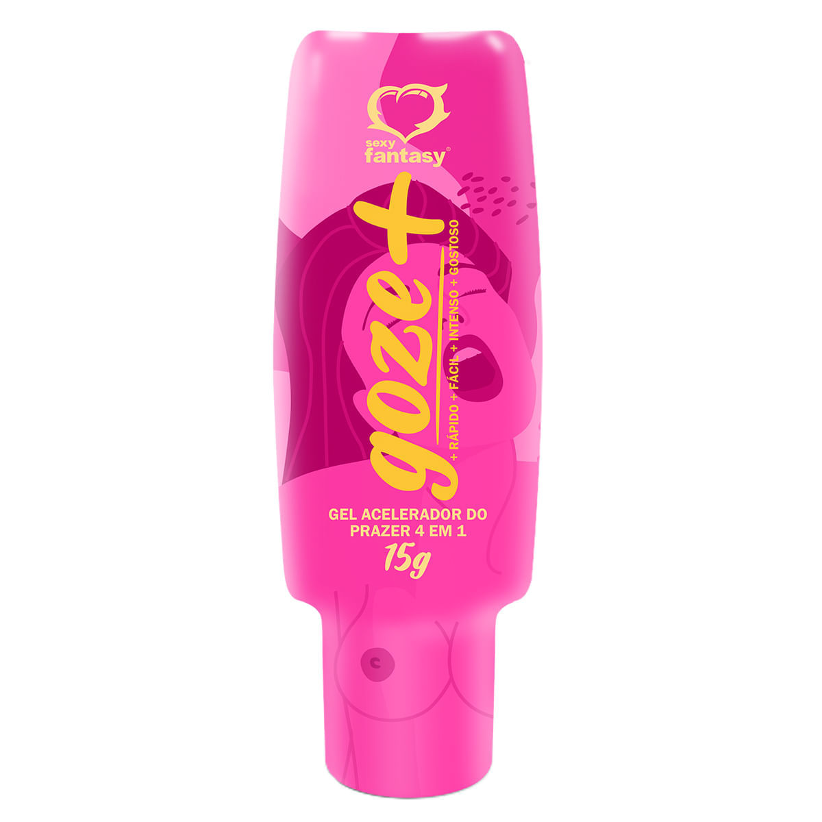 Goze + Gel Acelerador do Prazer 4 em 1 15g Sexy Fantasy