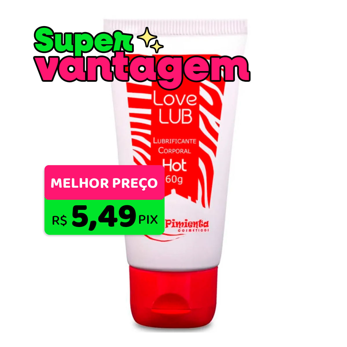 Love Lub Hot Lubrificante Corporal 60g La Pimienta