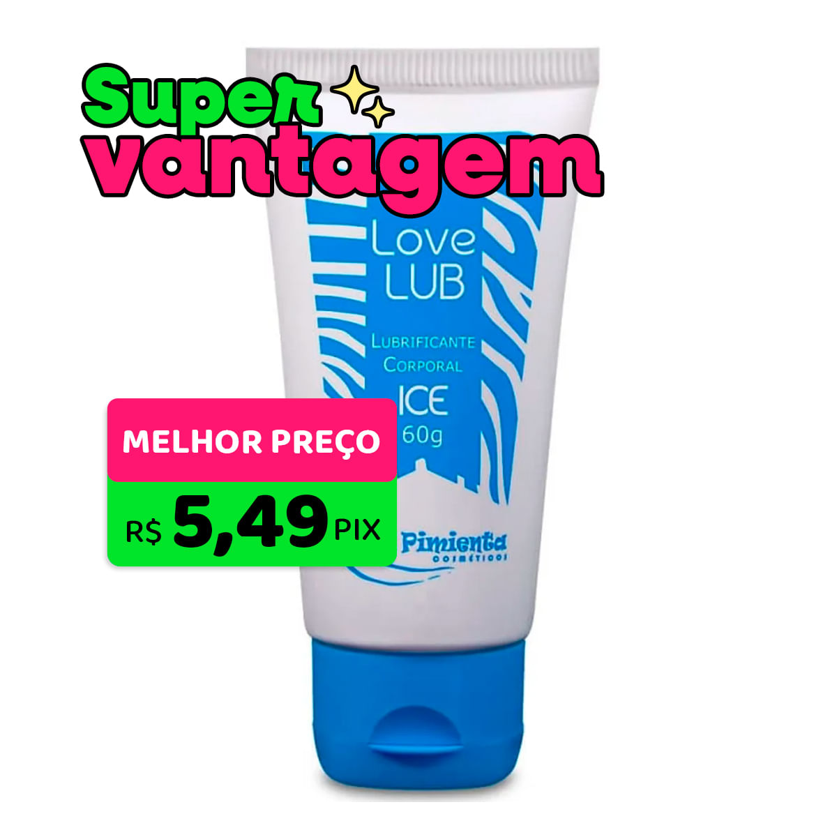 Love Lub Ice Lubrificante Corporal 60g La Pimienta