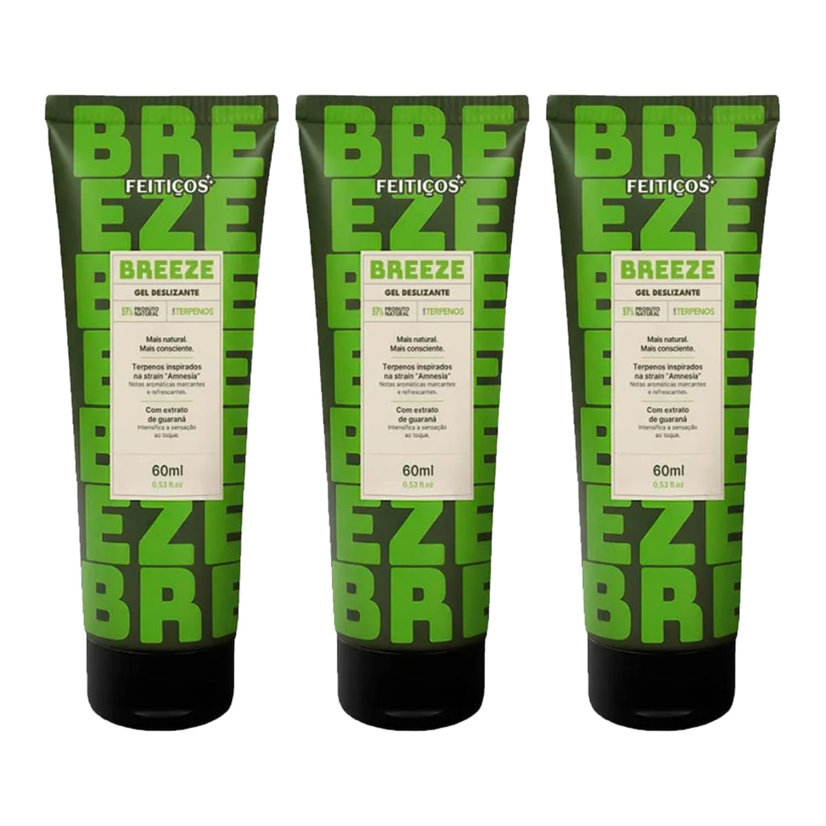 Kit com 03 Breeze Gel Deslizante Vasodilatador