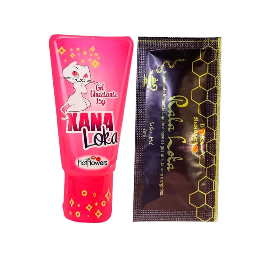 Duplinha com Excitante Xana Loka e Rala Loka Suplemento Alimentar