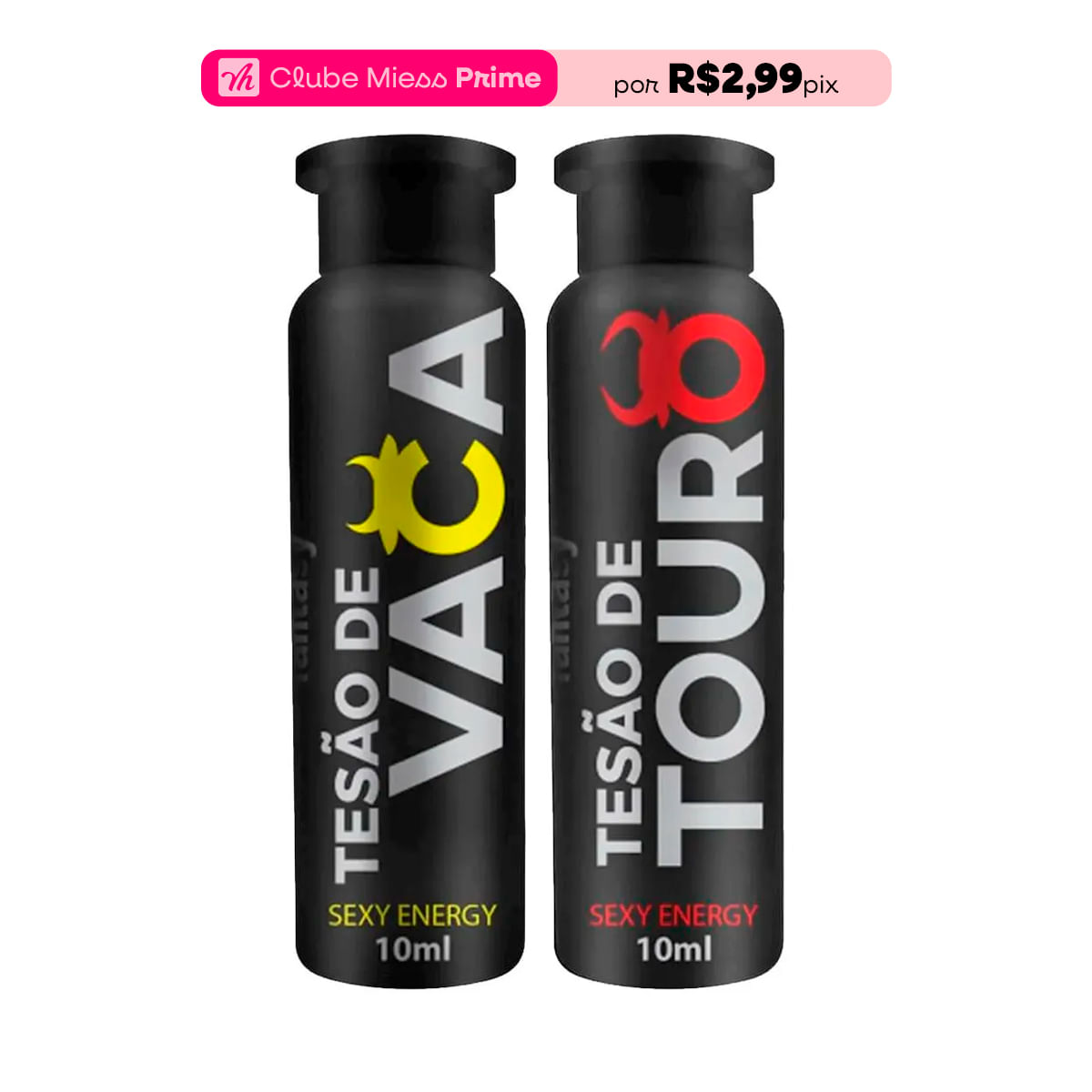 Duplinha com Tesão de Touro Afrodisíaco Natural e Tesão de Vaca Afrodisíaco Natural