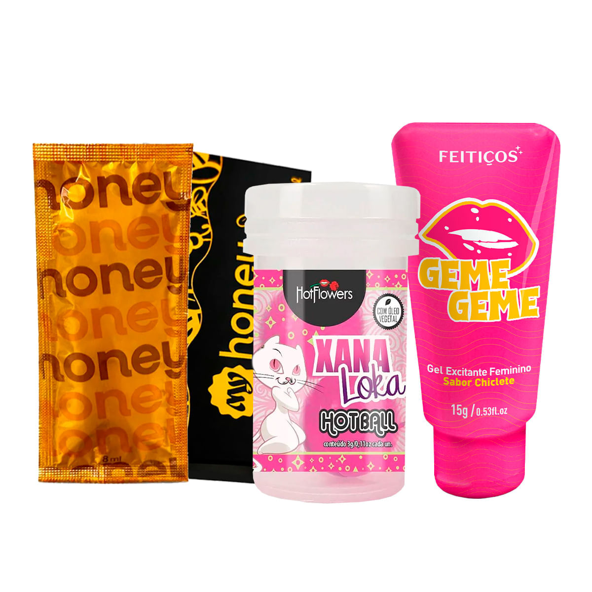 Kit com Hot Ball Xana Loka MyHoney e Geme Geme