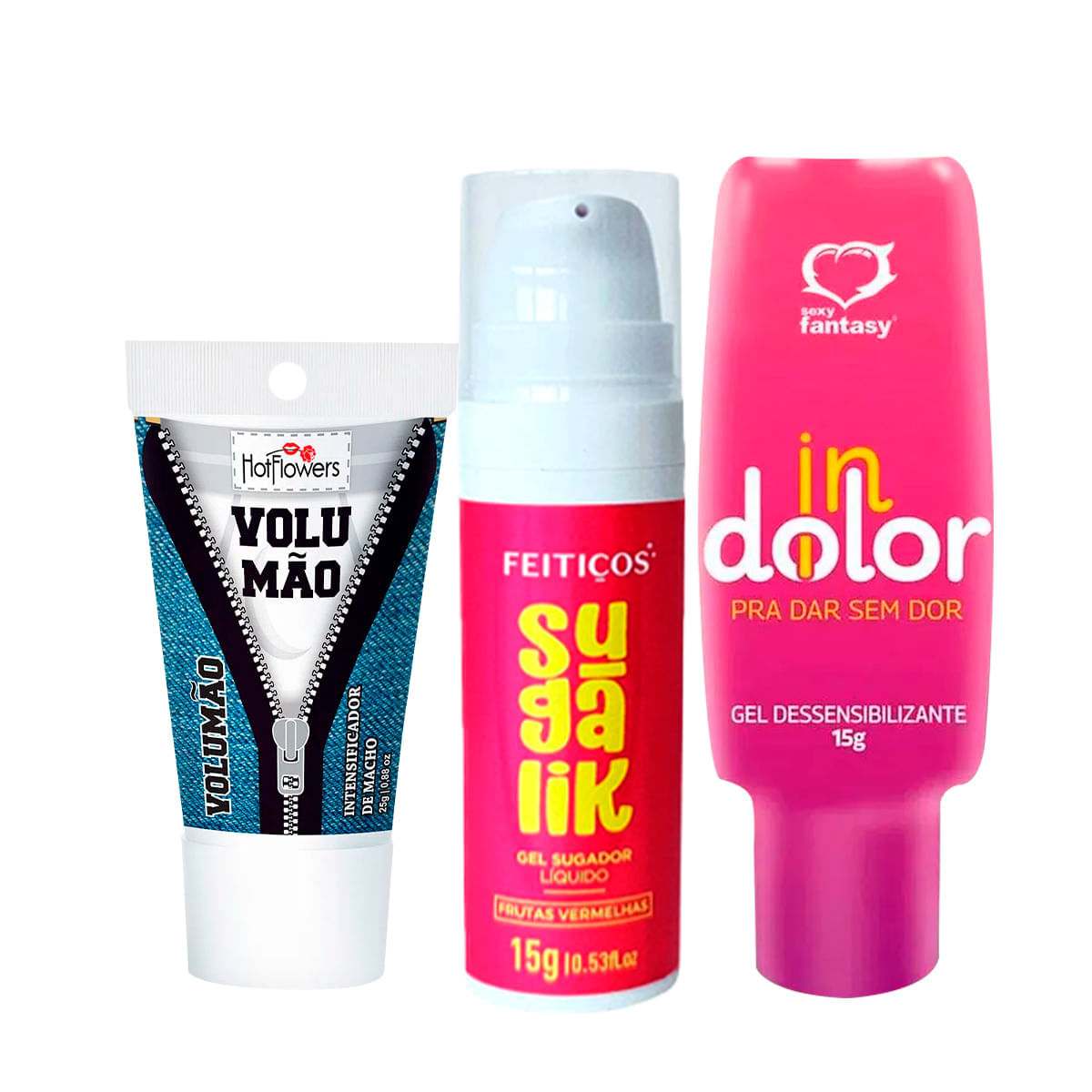 Kit com Indolor Volumão e Sugalik 15g